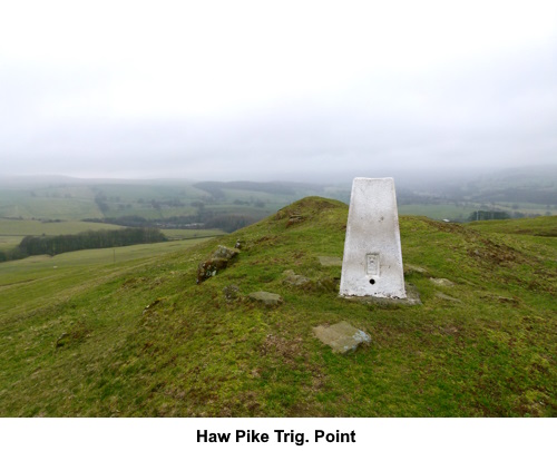 Haw Pike trig point.