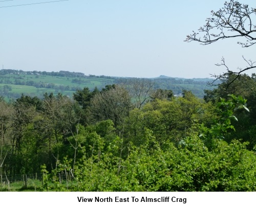 View north east to Almscliff Crag