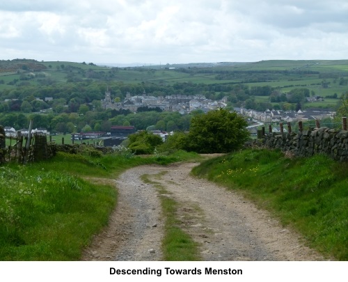 Descending towards Menston