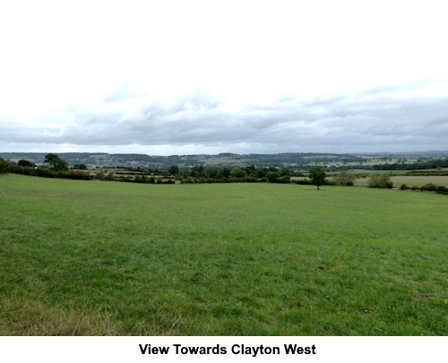 The view towards Clayton West.