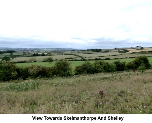 The view towards Skelmanthorpe and Shelley.