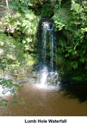 Lumb Hole waterfall.