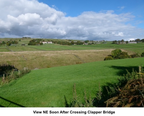 View near Hebble Hole clapper bridge