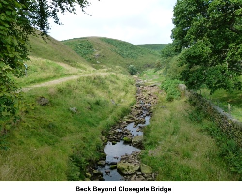 Beck beyond Close Gate bridge