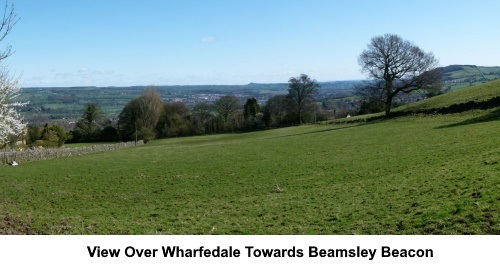 Panoramic view over the Wharfe Valley