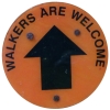 Walkers Are Welcome sign