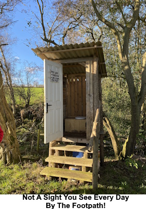 An earth closet toilet serving a campsite.