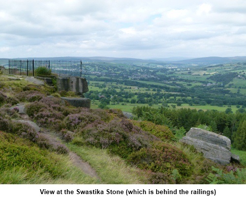 View at the Swastika Stone