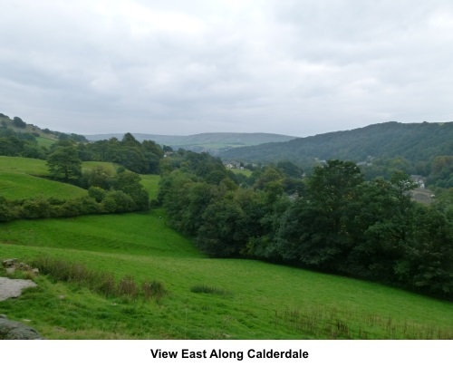 View east along Calderdale