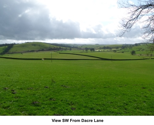 View SW from Dacre Lane