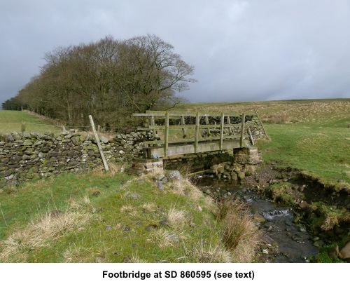 Footbridge referred to in text