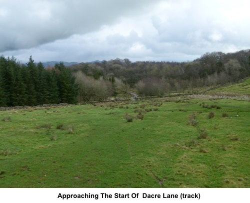 Approaching the start of Dacre Lane