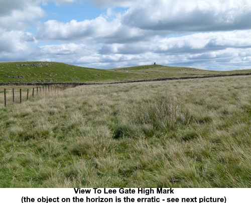 The view to Lee Gate High Mark.