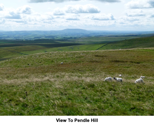 The view to Pendle Hill.