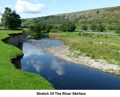 Peaceful stretch of the river Skirfare.
