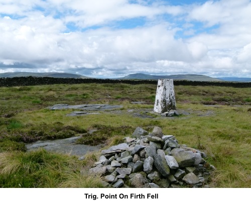 Trig point on Firth Fell