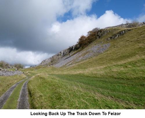 Looking back up the track down to Feizor.