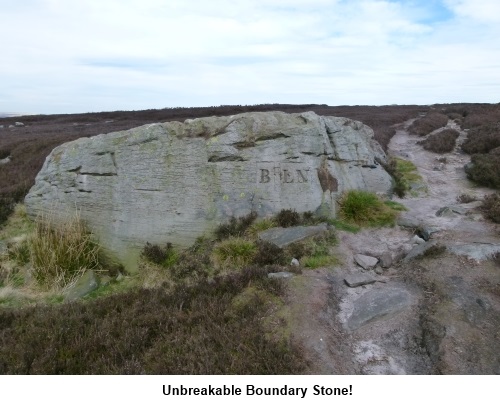 Unbreakable boundary stone