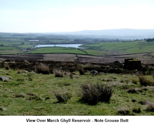 View over March Ghyll Reservoir