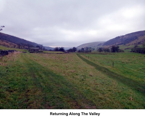 Returning along the valley