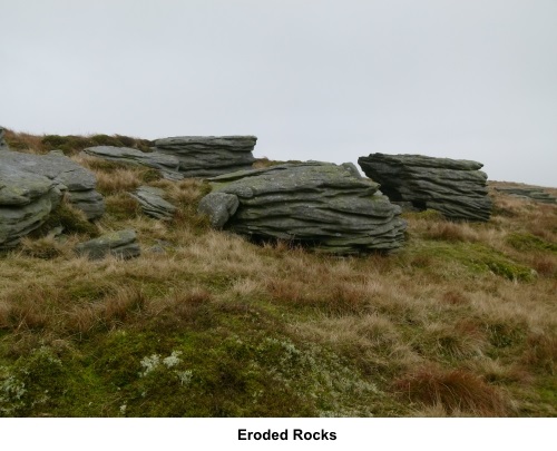 Eroded rocks