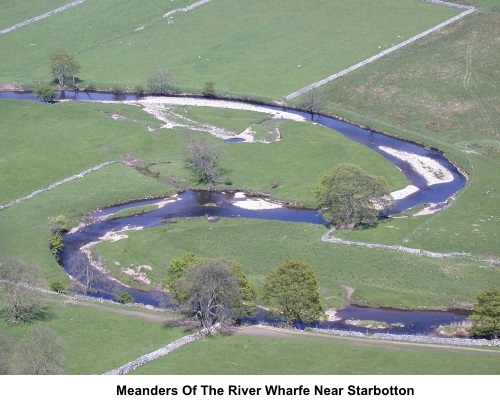 Meanders of the River Wharfe near Starbotton