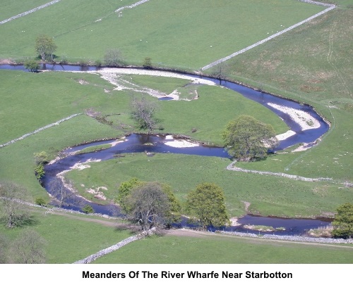 Meanders of the River Wharfe near Starbotton