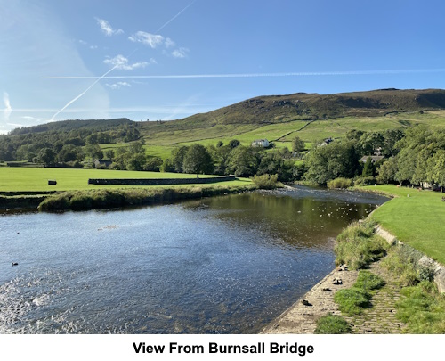 The view from Burnsall Bridge.