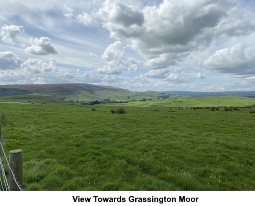 The vioew to Grassington Moor.