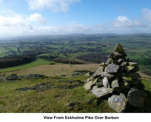 View from Eskholme Pike over Barbon
