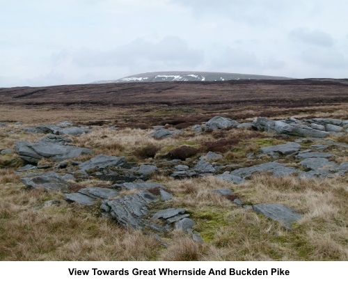 View towards Great Whernside and Buckden Pike