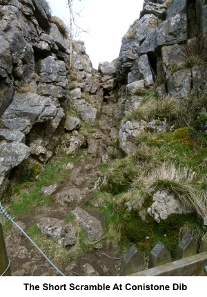 The short scramble at Conistone Dib