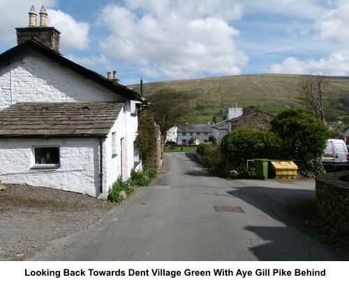 Dent village green and Aye Gill Pike