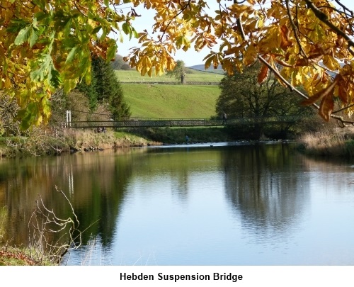 Hebden suspension bridge