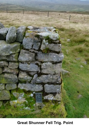 Great Shunner Fell trig. point