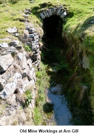 Mine workings at Arn Gill