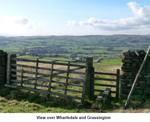 View over Wharfedale and Grassington