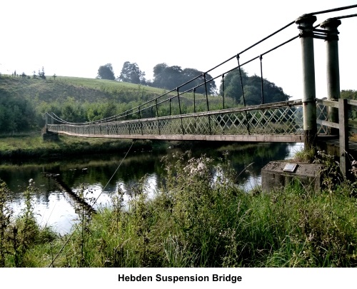 Hebden suspension bridge