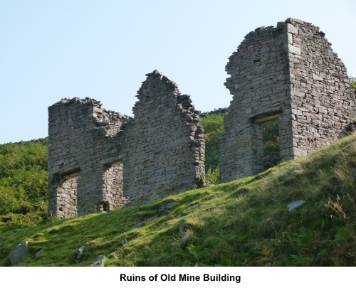 Old mine building ruin