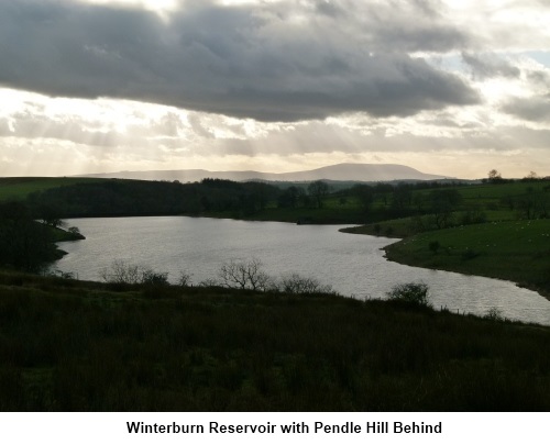 Winterburn Reservoir and Pendle Hill