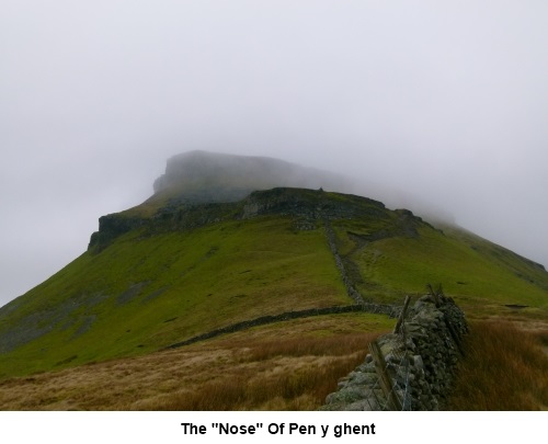 The nose of Pen y ghent