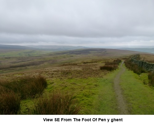 View south east from Pen y ghent