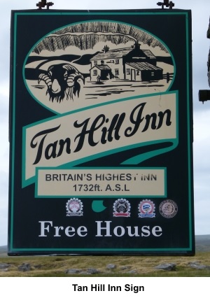 Tan Hill Inn sign