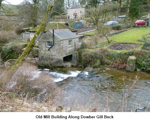 Old mill building along Dowber Gill Beck