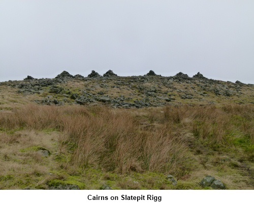Cairns on Slatepitt Rigg