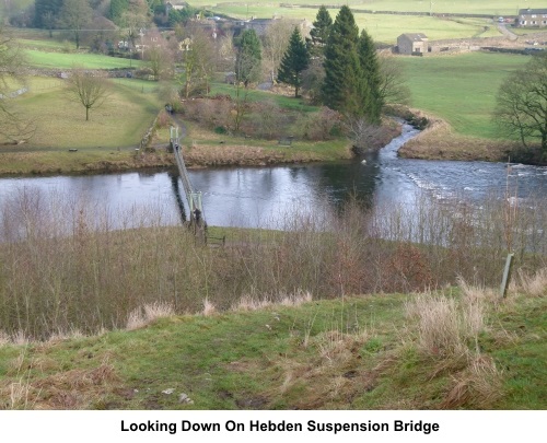 Hebden suspension bridge