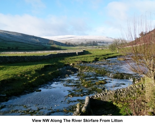 View along the River Skirfare from Litton