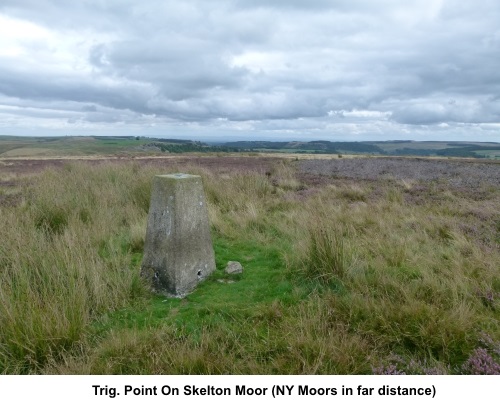 Trig. point on Skelton Moor
