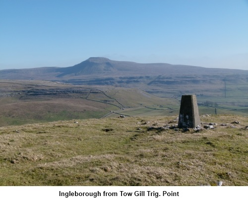 Ingleborough from Trow gill