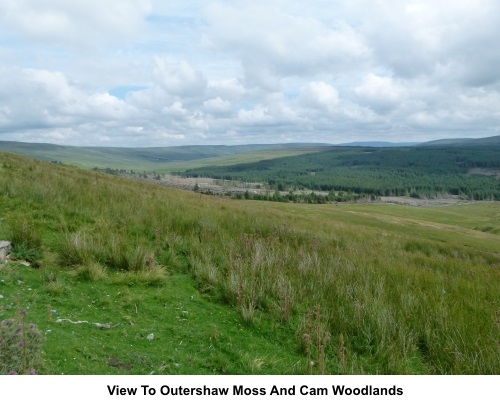 View to Outershaw Moss and Cam Woodlands